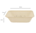ظرف طرح آلومینیوم 1200 سی سی گیاهی آملون - Image 3