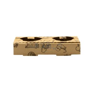 جعبه جا لیوانی 2 عددی چاپی