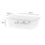 ظرف ماکروویو درب و بدنه شفاف 1500 سی سی طب - Image 2