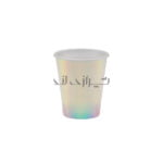 لیوان اکوا رنگین کمان سفید