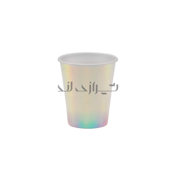 لیوان اکوا رنگین کمان سفید