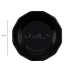 بشقاب 12 گوش (میوه) مشکی بهشید - Image 4