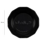 پیش دستی 12 گوش (کیک) مشکی بهشید - Image 4
